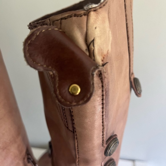 Arturo Chiang Tall Distressed Leather Riding Boot size 6.5 - Picture 2 of 12